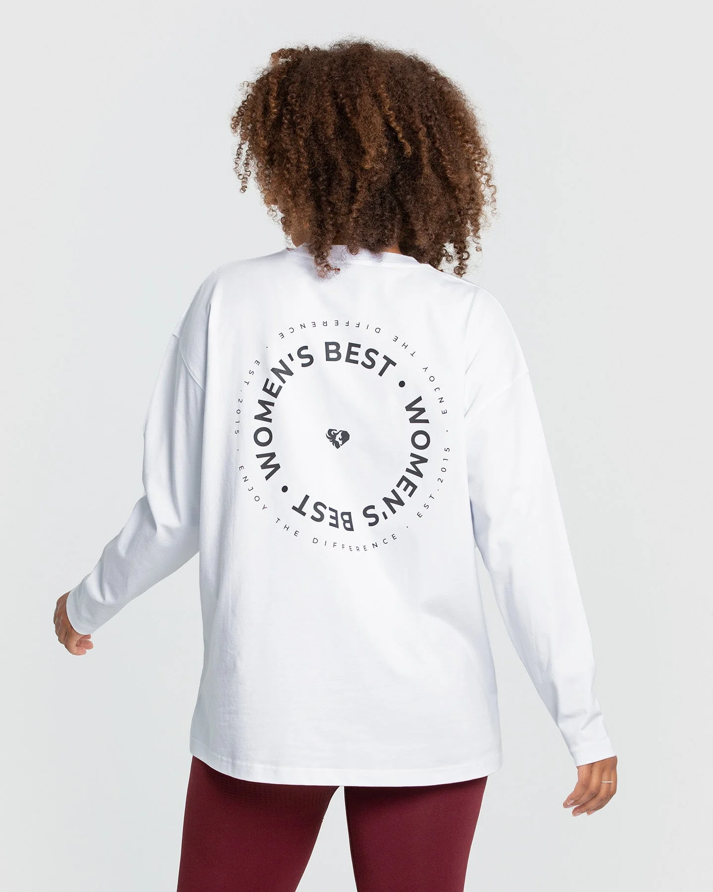 Comfort Oversized Long Sleeve T-Shirt | White - Image 3